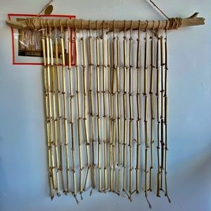 40” x 54” bamboo strand curtains/wall decor/indoor wind-chime